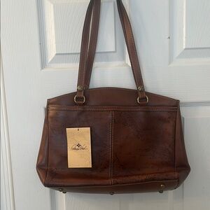 Brown Leather Tote Bag